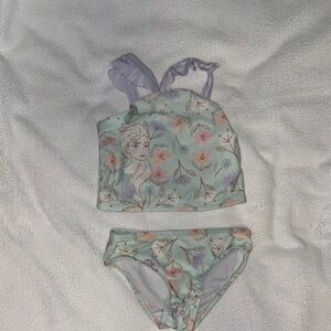 Floral Print Two-Piece Swimsuit for Kids